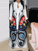 Butterfly Print Dress