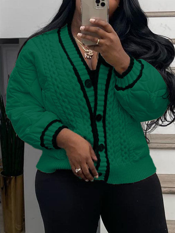 Knit Combo Coat
